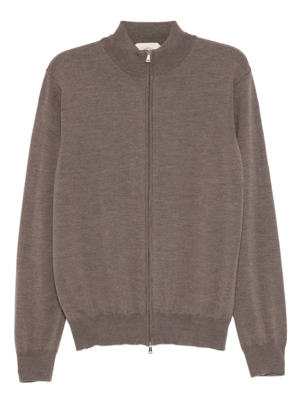 Aurélien merino zipper cardigan | Grey | Image 1