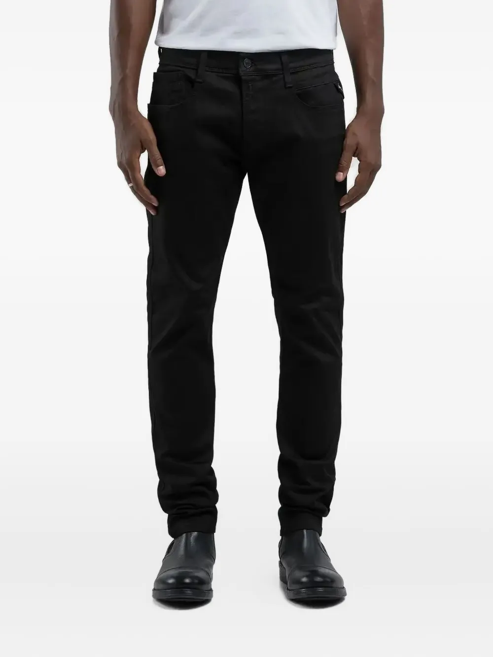 Replay Hyperflex belt-loops jeans | Black | Image 1