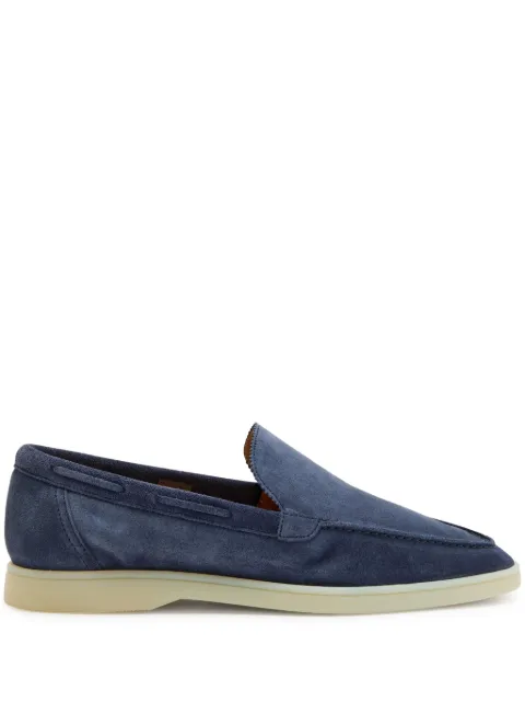 Aurélien Yatch suede scallop-edge loafers