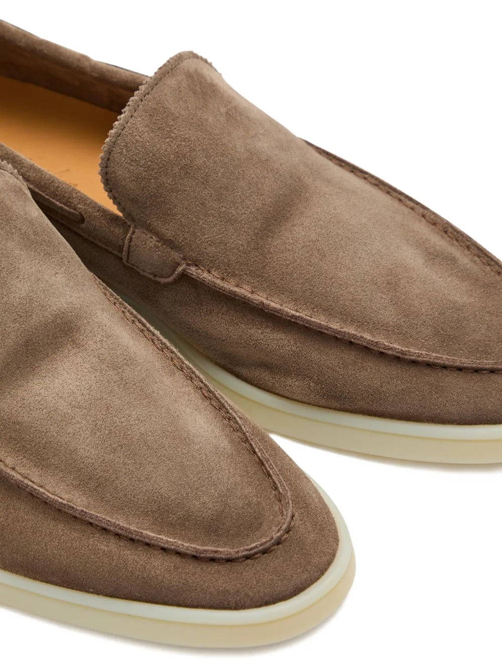Aurélien Yacht suede leather loafers Brown