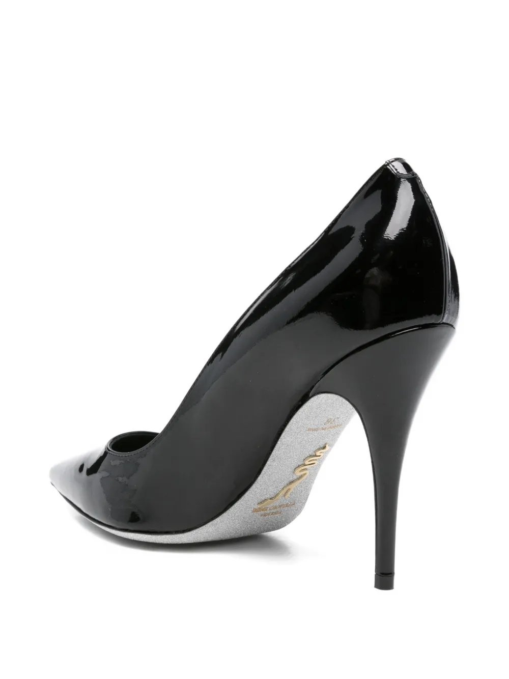 René Caovilla 100mm pointed-toe stiletto heeled pumps Black