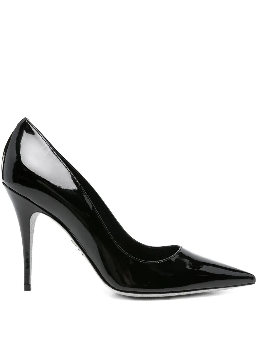 René Caovilla 100mm pointed-toe stiletto heeled pumps | Black | Image 1