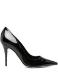 René Caovilla 100mm pointed-toe stiletto heeled pumps - Black