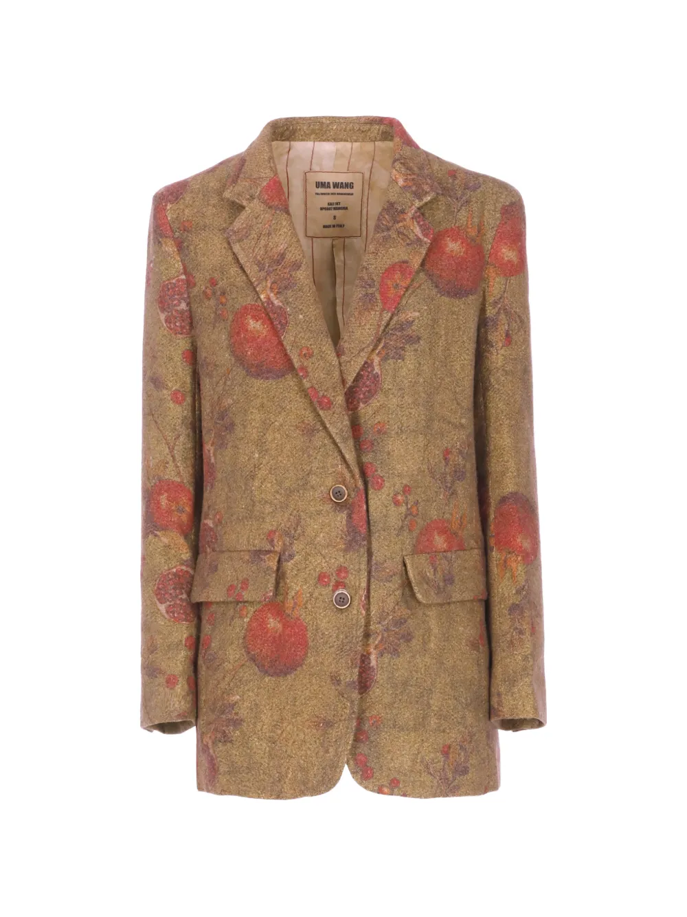 Uma Wang Blazer con stampa - Marrone
