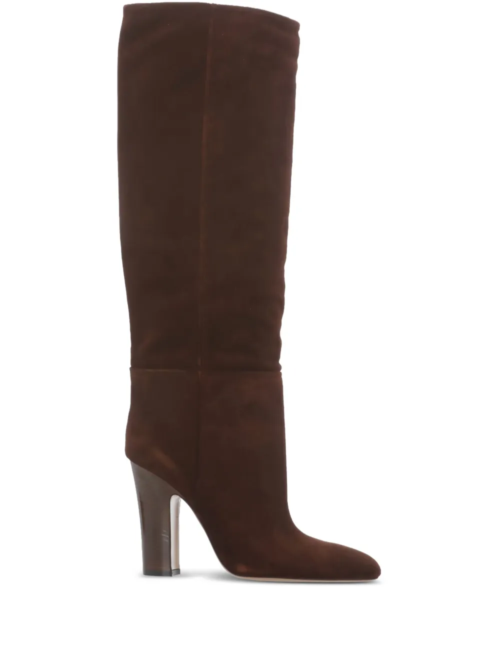 Paris Texas 100mm Lavinia knee-high leather boots Brown