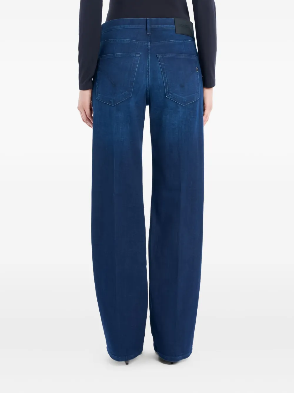 DONDUP Broek met logopatch - Blauw
