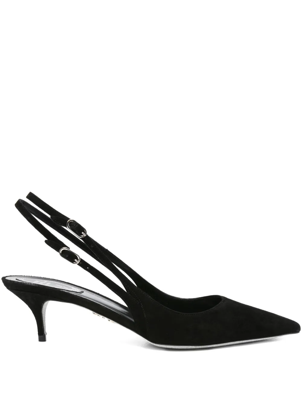 René Caovilla 60mm slingback pointed-toe heeled pumps - ブラック René Caovilla 60mm slingback pointed-toe heeled pumps - ブラック