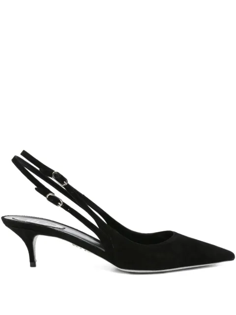 René Caovilla 60mm slingback pointed-toe heeled pumps