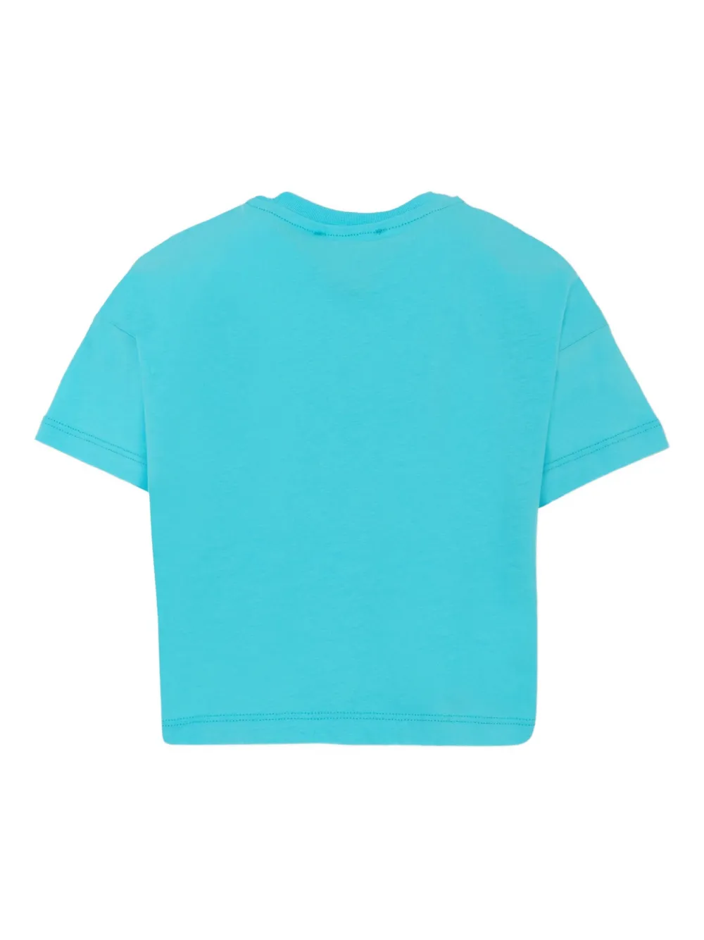 MSGM Kids graffiti-print T-shirt Blauw