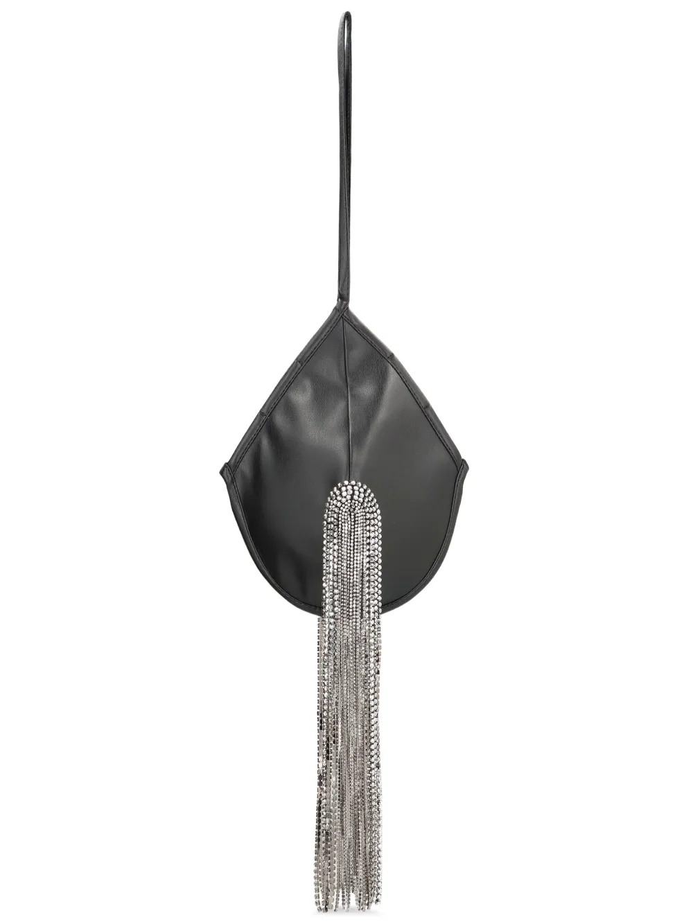 Bra crystal-embellished clutch bag