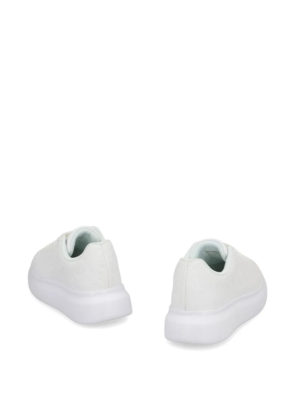 Just Cavalli Sneakers met plateauzool en logo-reliëf Wit