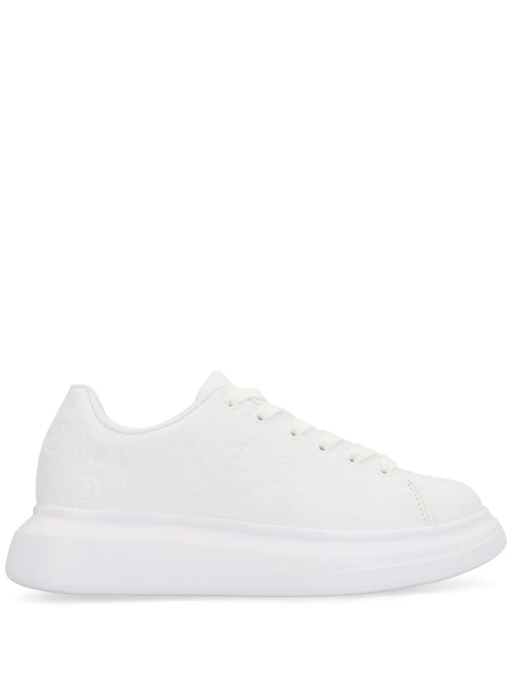 Just Cavalli Sneakers met plateauzool en logo-reliëf Wit