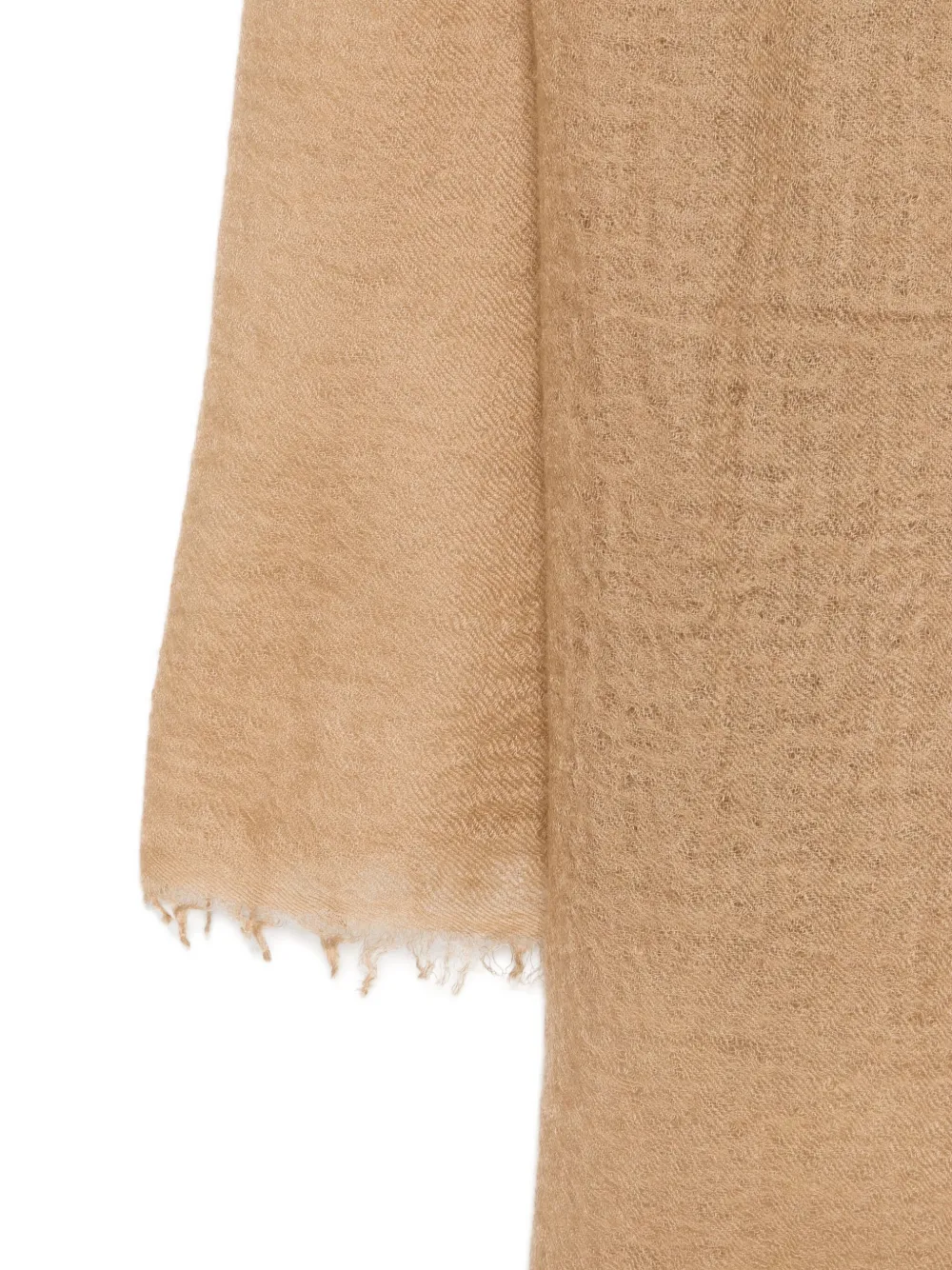 GAYNOR BONGARD Kasjmier gerafelde sjaal - Beige