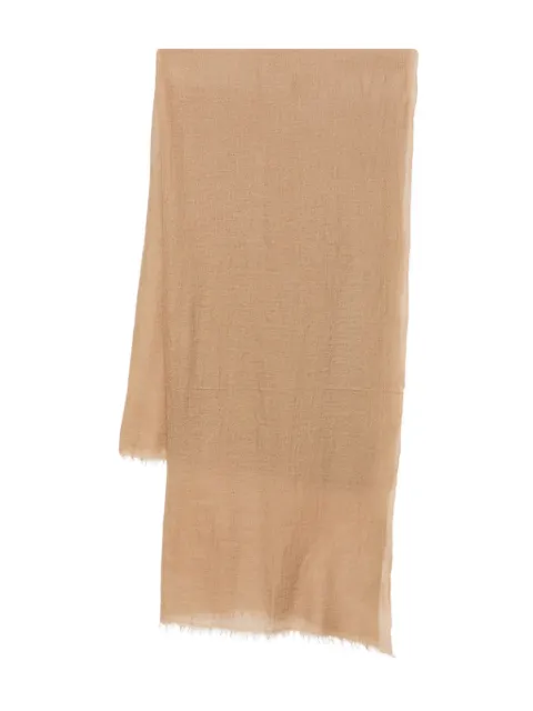 GAYNOR BONGARD cashmere raw-edge scarf