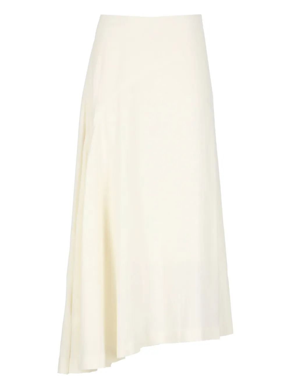 asymmetric-hem midi skirt