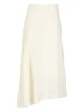 Y's asymmetric-hem midi skirt - White