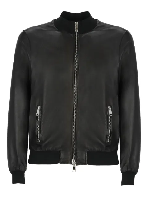 THE JACK LEATHERS zip-fastening leather jacket