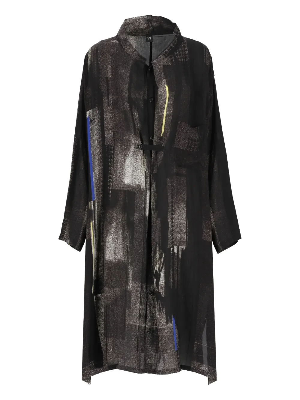 geometric-pattern coat