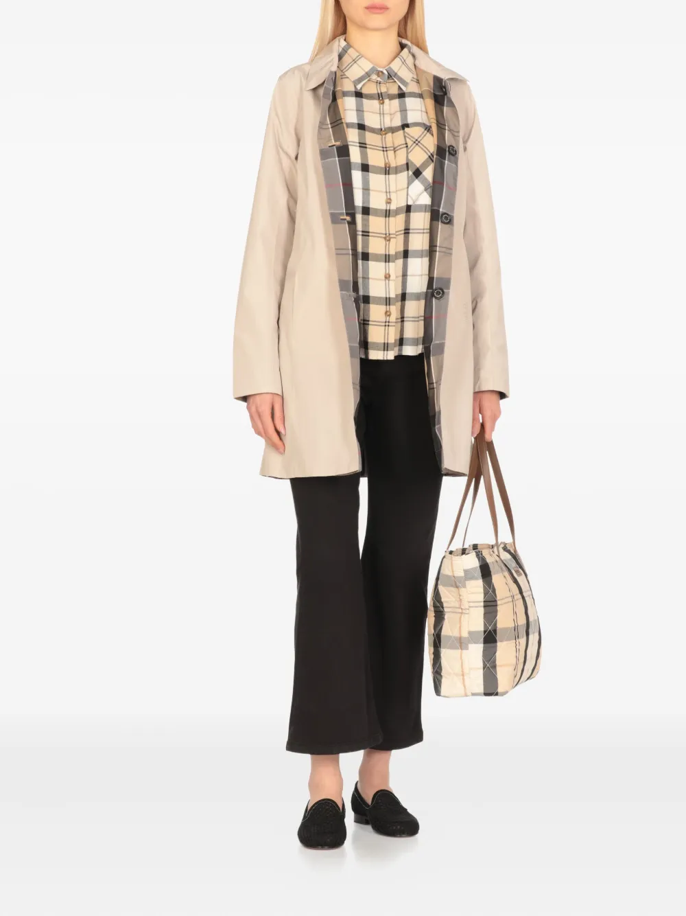 Barbour tartan-check sleeveless shirt - Beige