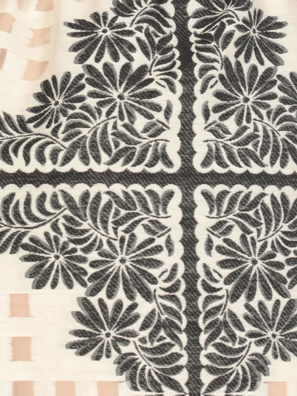 PT Torino Midi-rok met elastische taille en bloemenprint Beige