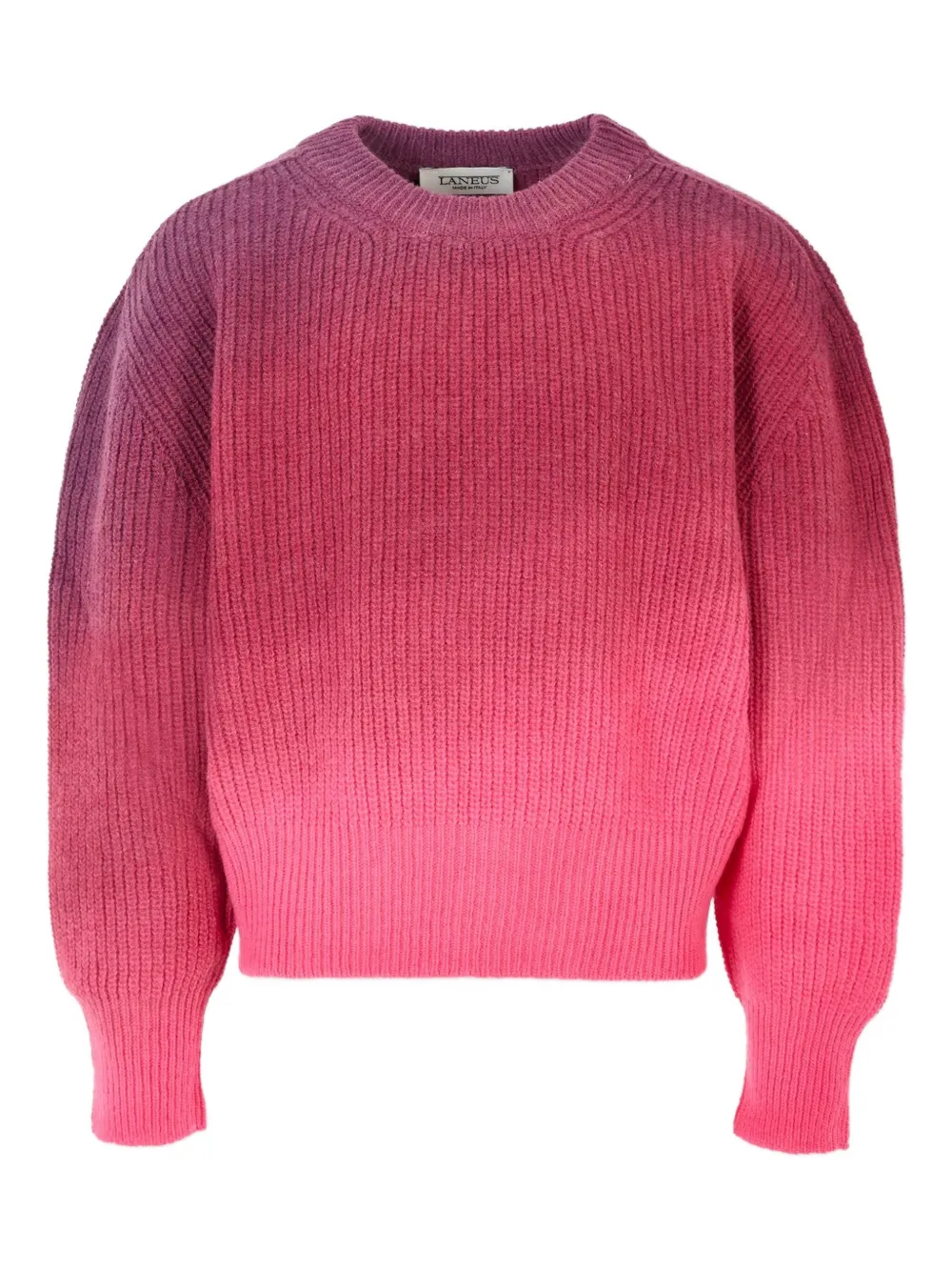 Laneus Ribgebreide trui met ombré-effect Roze