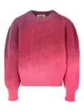 Laneus ombre ribbed-knit jumper - Pink
