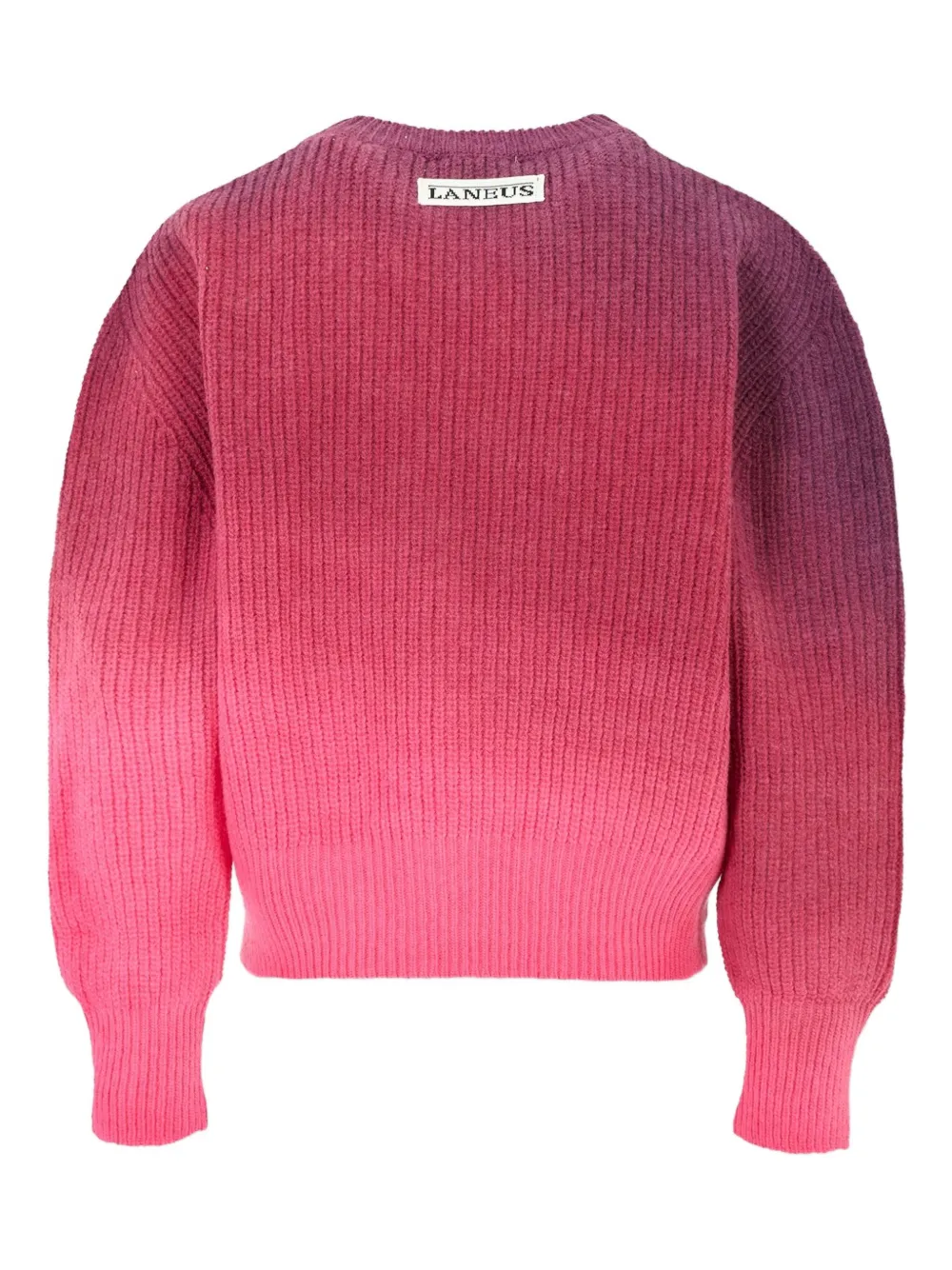 Laneus Ribgebreide trui met ombré-effect Roze