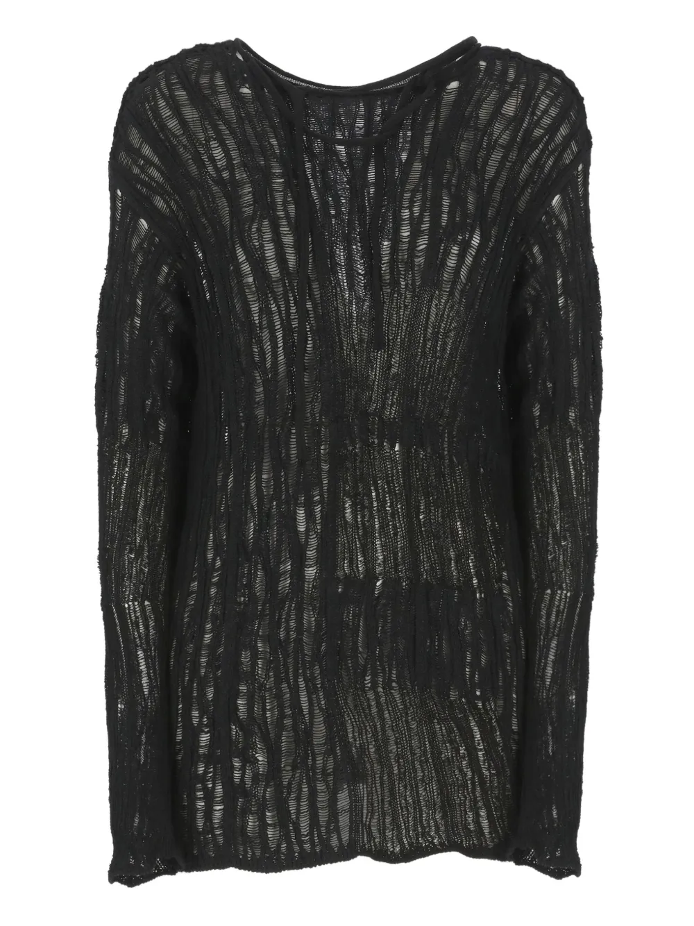 open-knit sweater