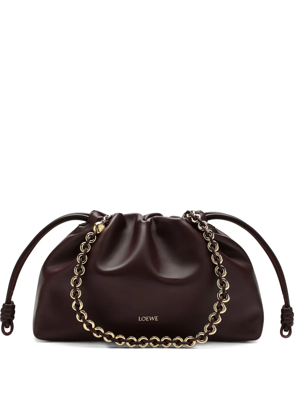 LOEWE Clutch Flamenco con coulisse - Rosso