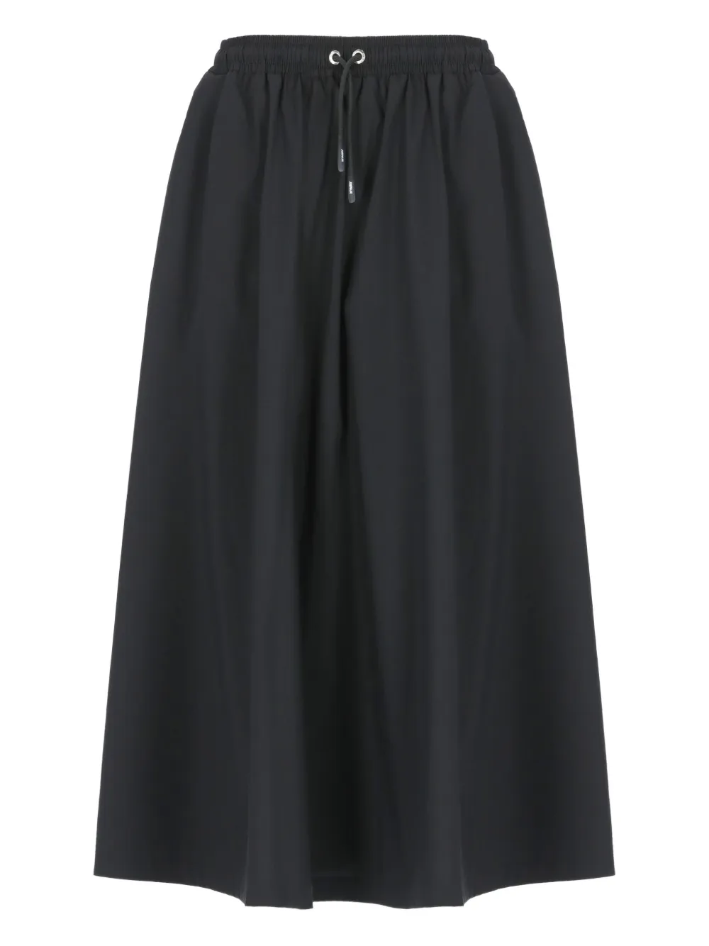 elasticated-waist side-pocket skirt