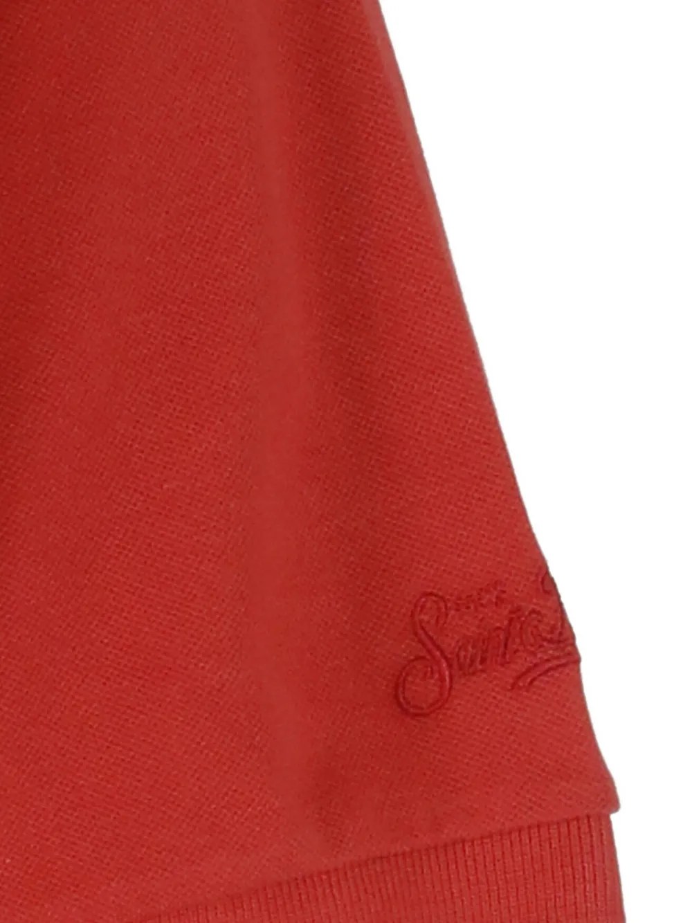 MC2 Saint Barth embroidered cotton T-shirt Rood