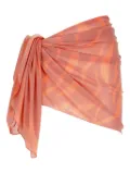 Fisico zebra-print pareo - Orange