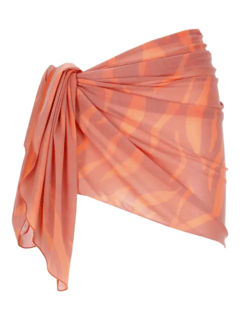 Fisico zebra-print pareo