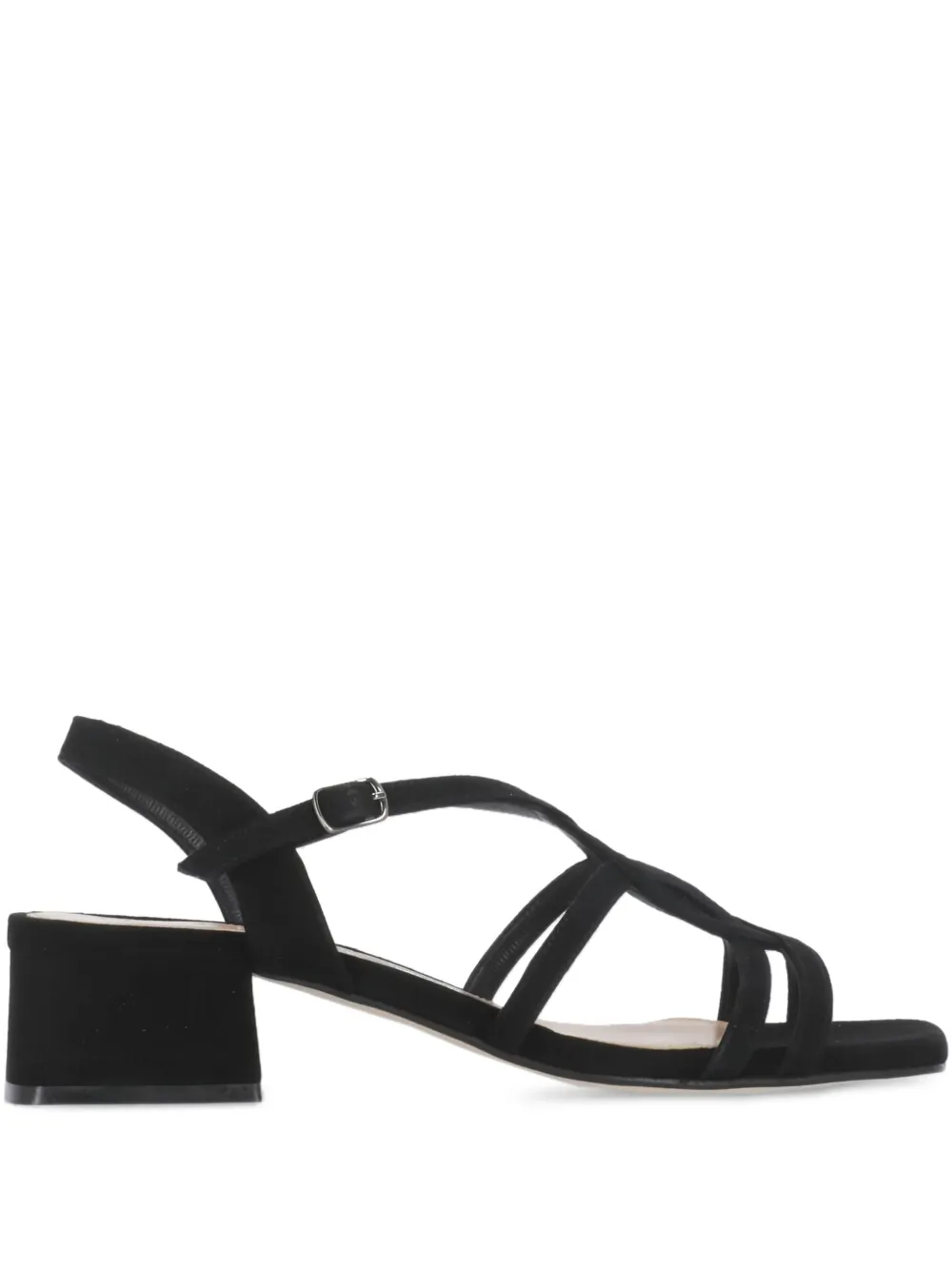 Julie Dee 50mm ankle-strap caged sandals Black