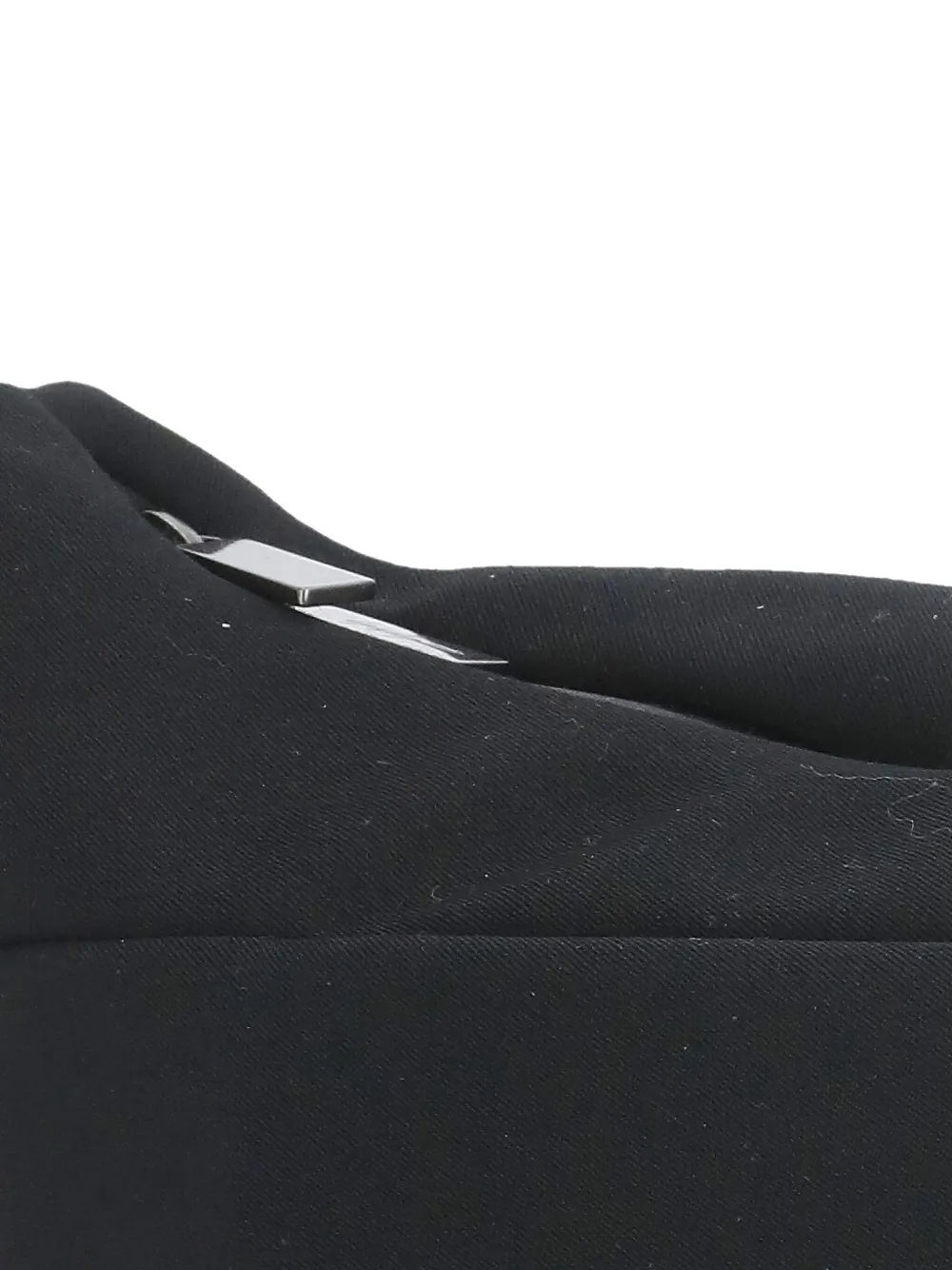Yohji Yamamoto Verstelbare schoudertas met rits Zwart