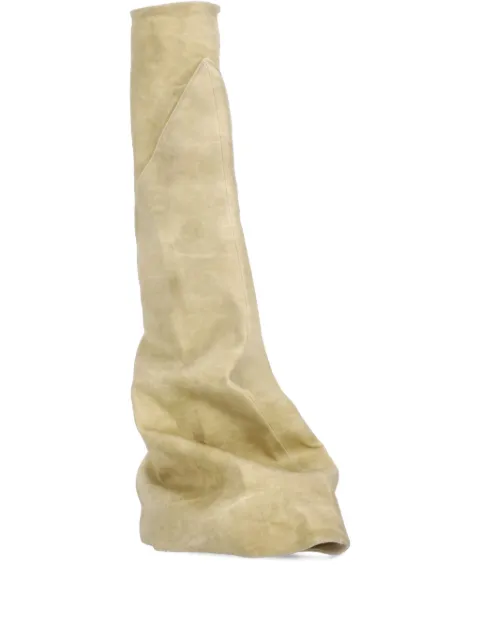 Rick Owens DRKSHDW round-toe seam-detail boots