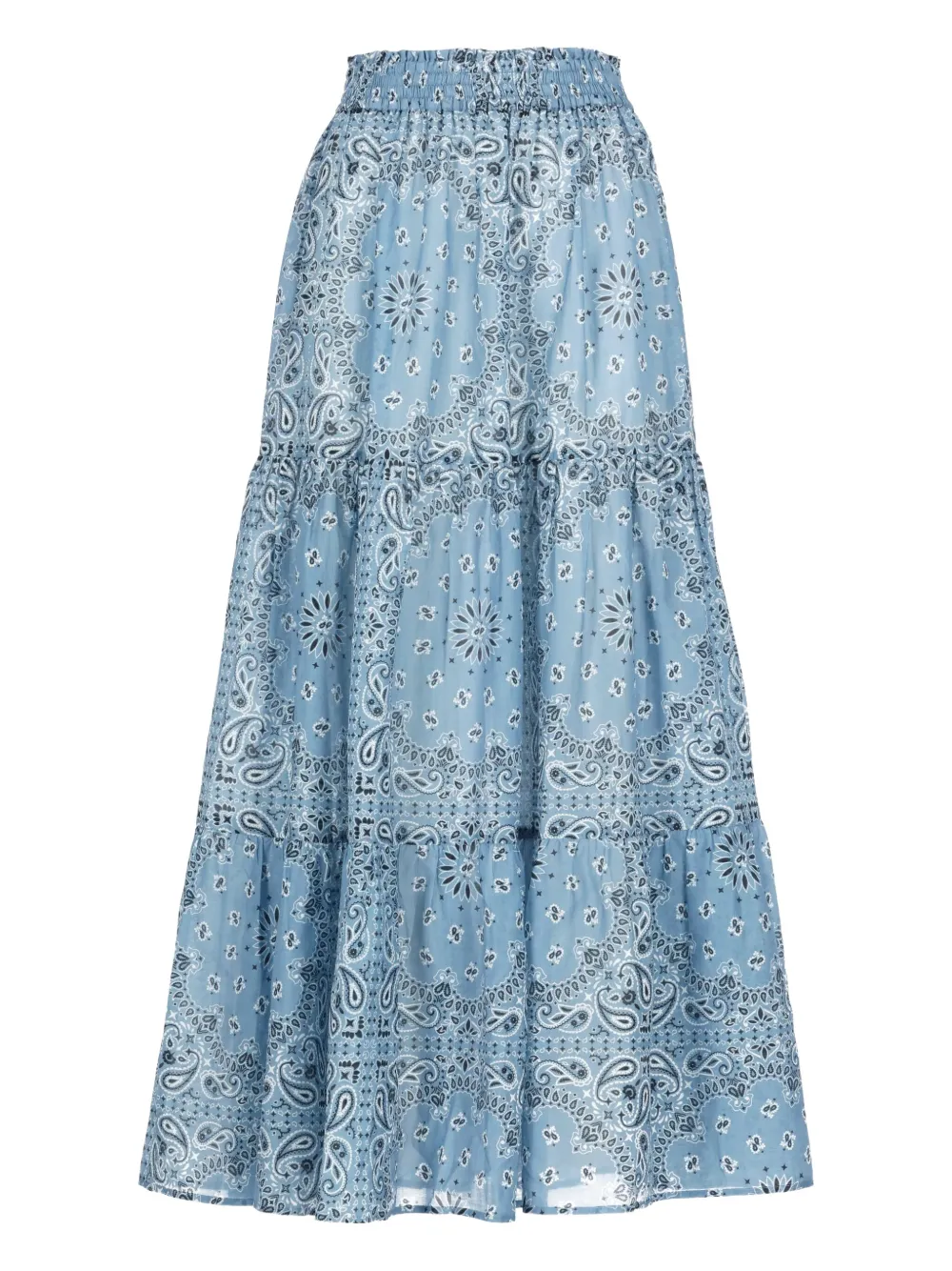 MC2 Saint Barth Cheyenne gelaagde rok met bandanaprint Blauw