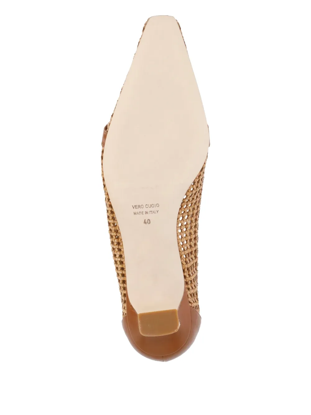 The Seller 40mm woven leather pumps Neutrals