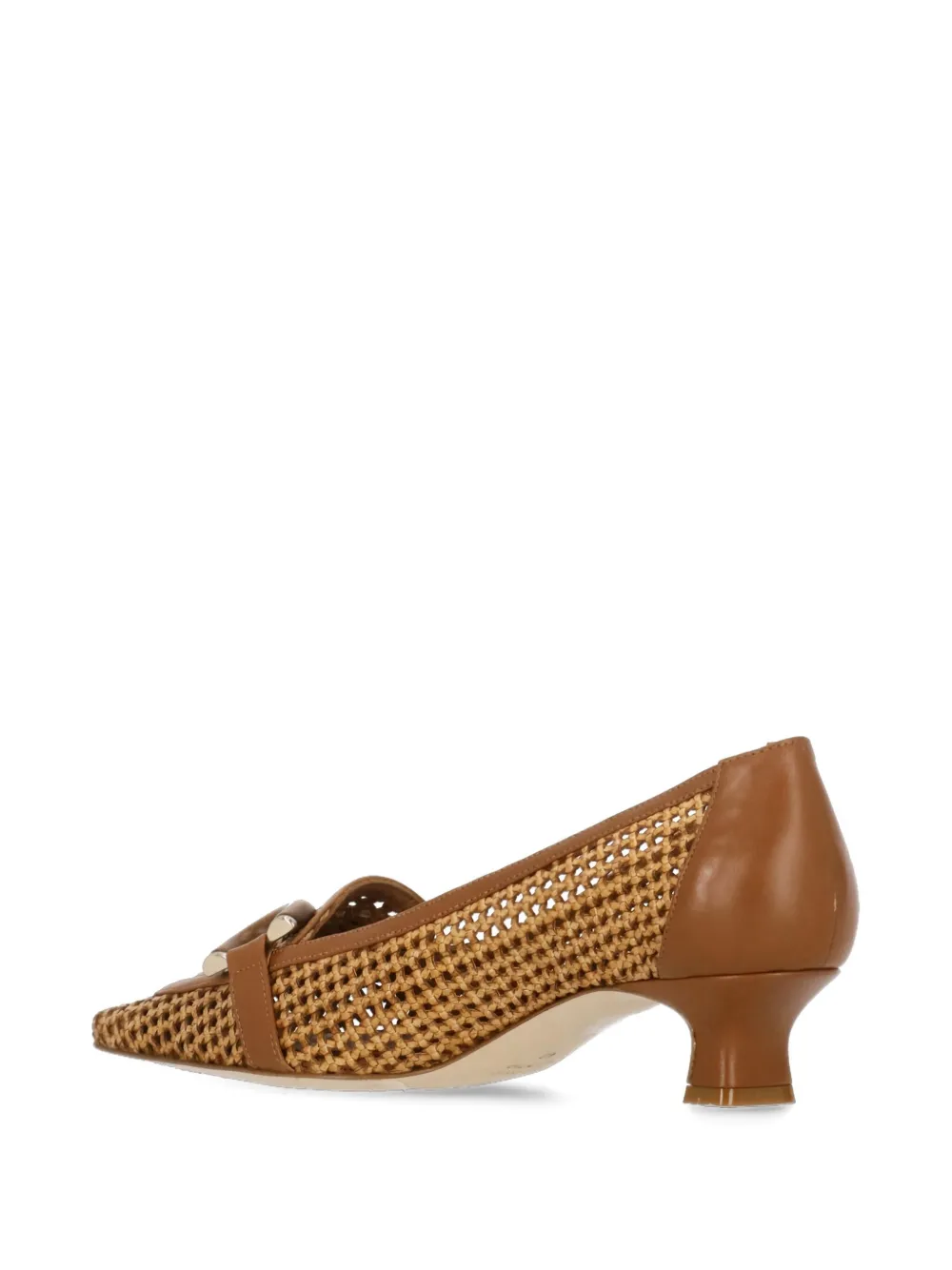 The Seller 40mm woven leather pumps Neutrals