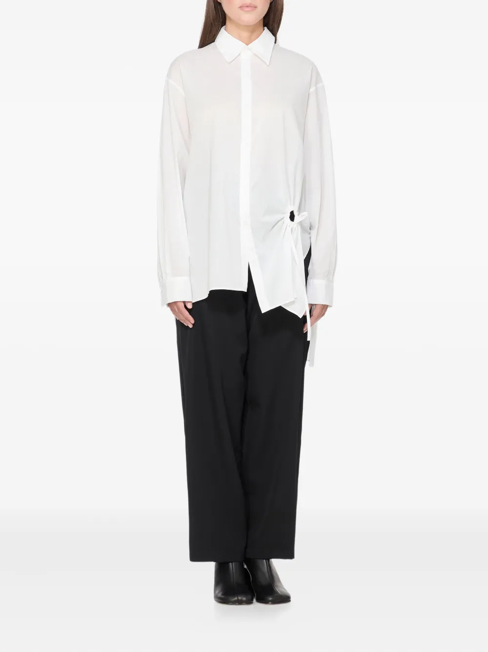 Y's cut-out cotton shirt - Wit