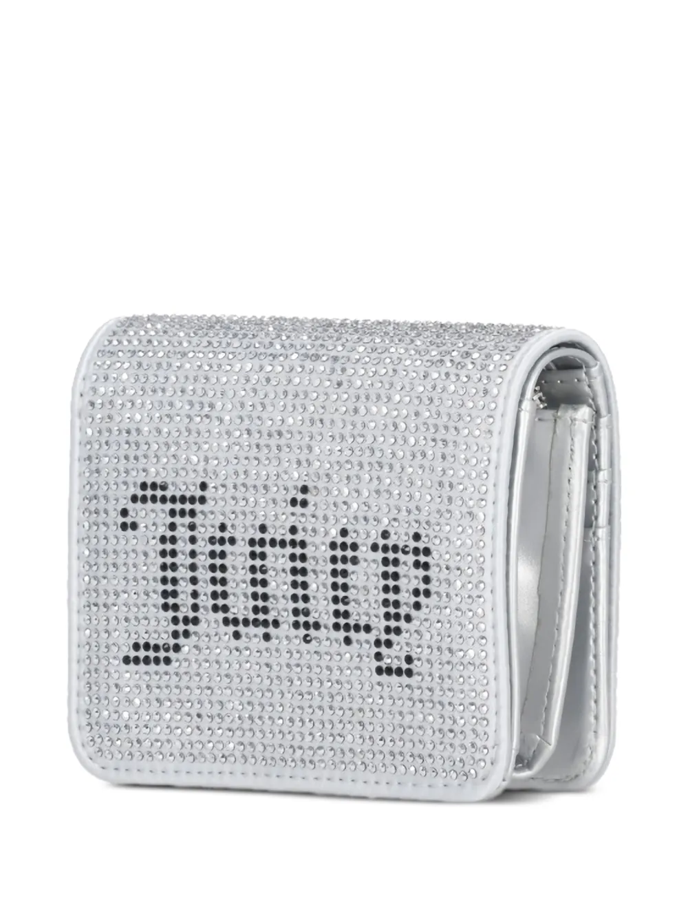 mini crystal-embellished crossbody bag