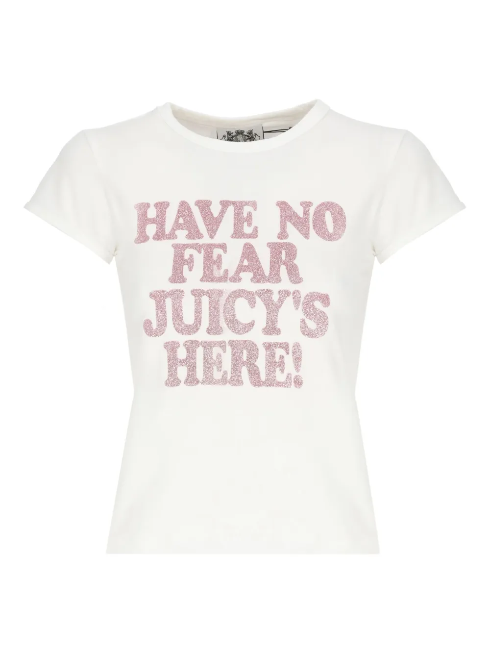 glitter-embellished cotton T-shirt