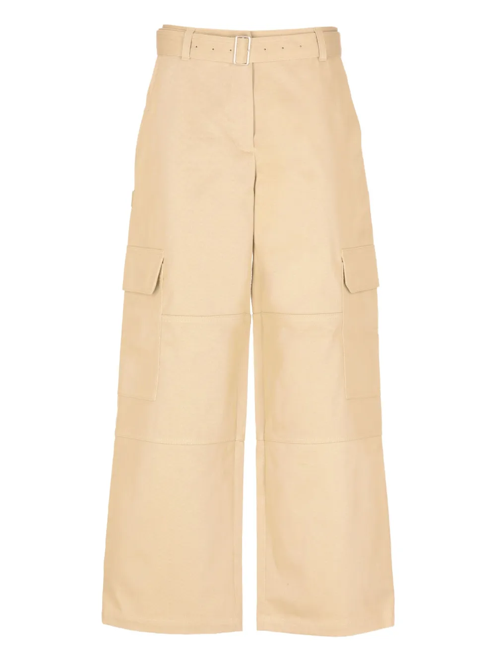 Maison Kitsuné belted cargo pants Beige
