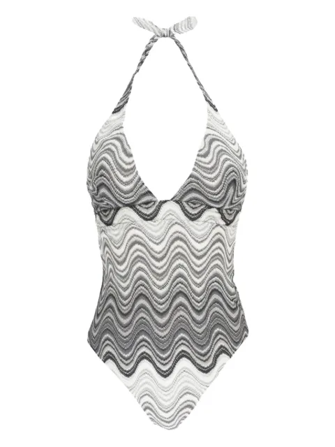 MC2 Saint Barth wave-pattern swimsuit