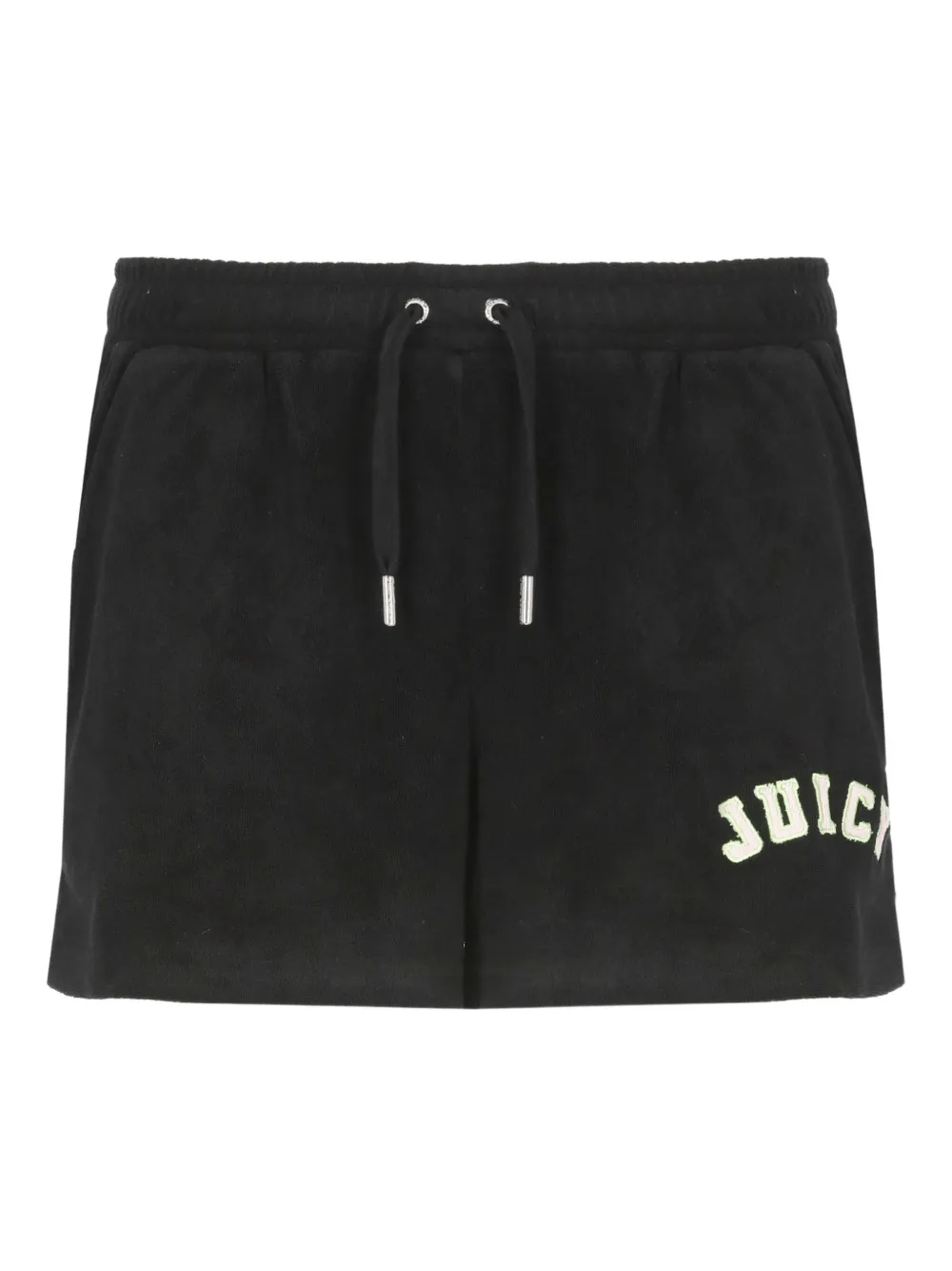 logo-embroidered elastic-waist shorts
