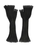 Avant Toi ribbed fingerless gloves - Black