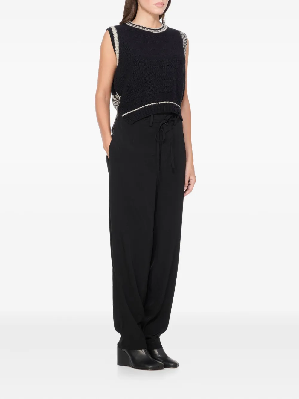 Y's drawstring trousers - Zwart