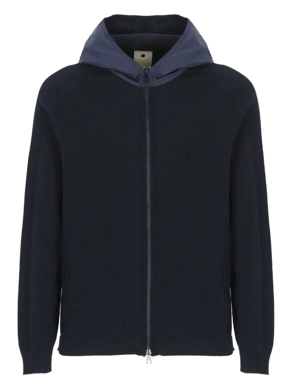 zip-front hoodie