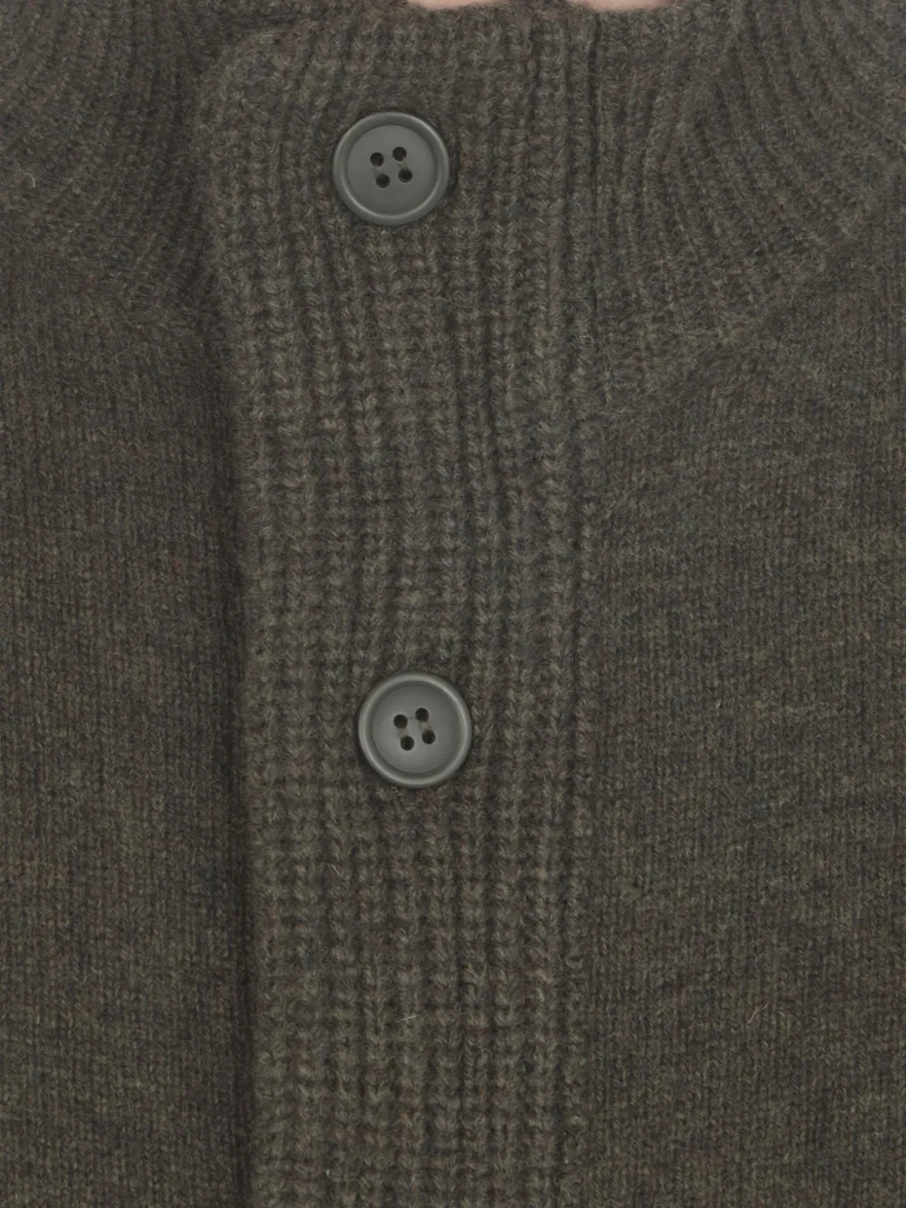 Barbour high-neck wool cardigan Groen