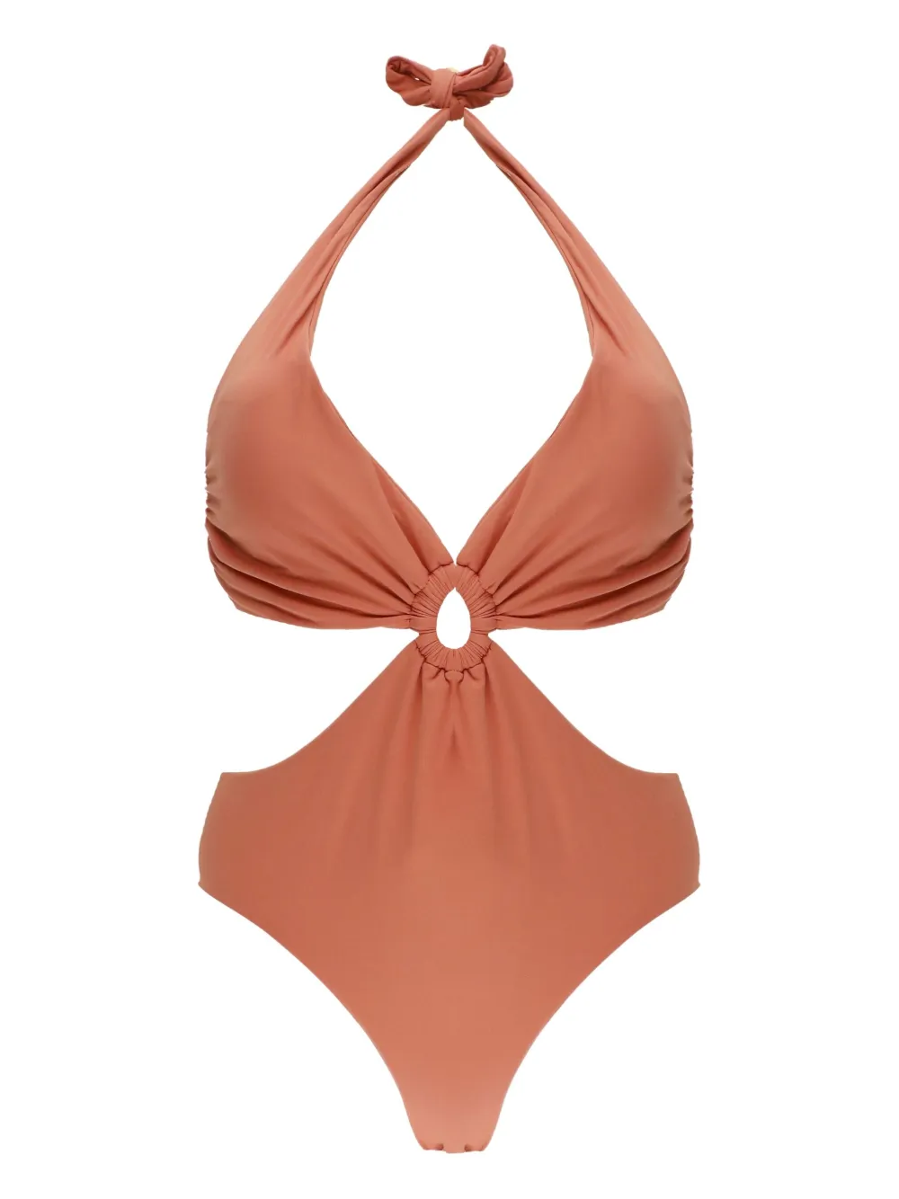 Fisico Sea badpak met ringdetail en uitgesneden details Oranje
